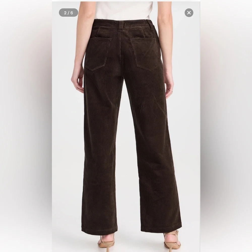 Alex Mill Darci Brown Corduroy Chino Ankle Pants Trousers - Picture 3 of 16